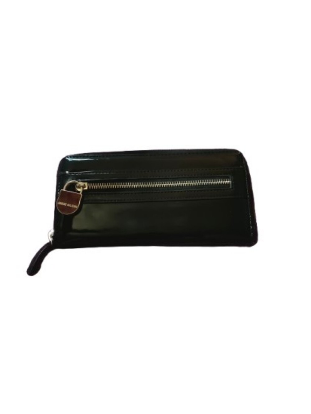 Anne Klein Black Long Wallet Patent Leather